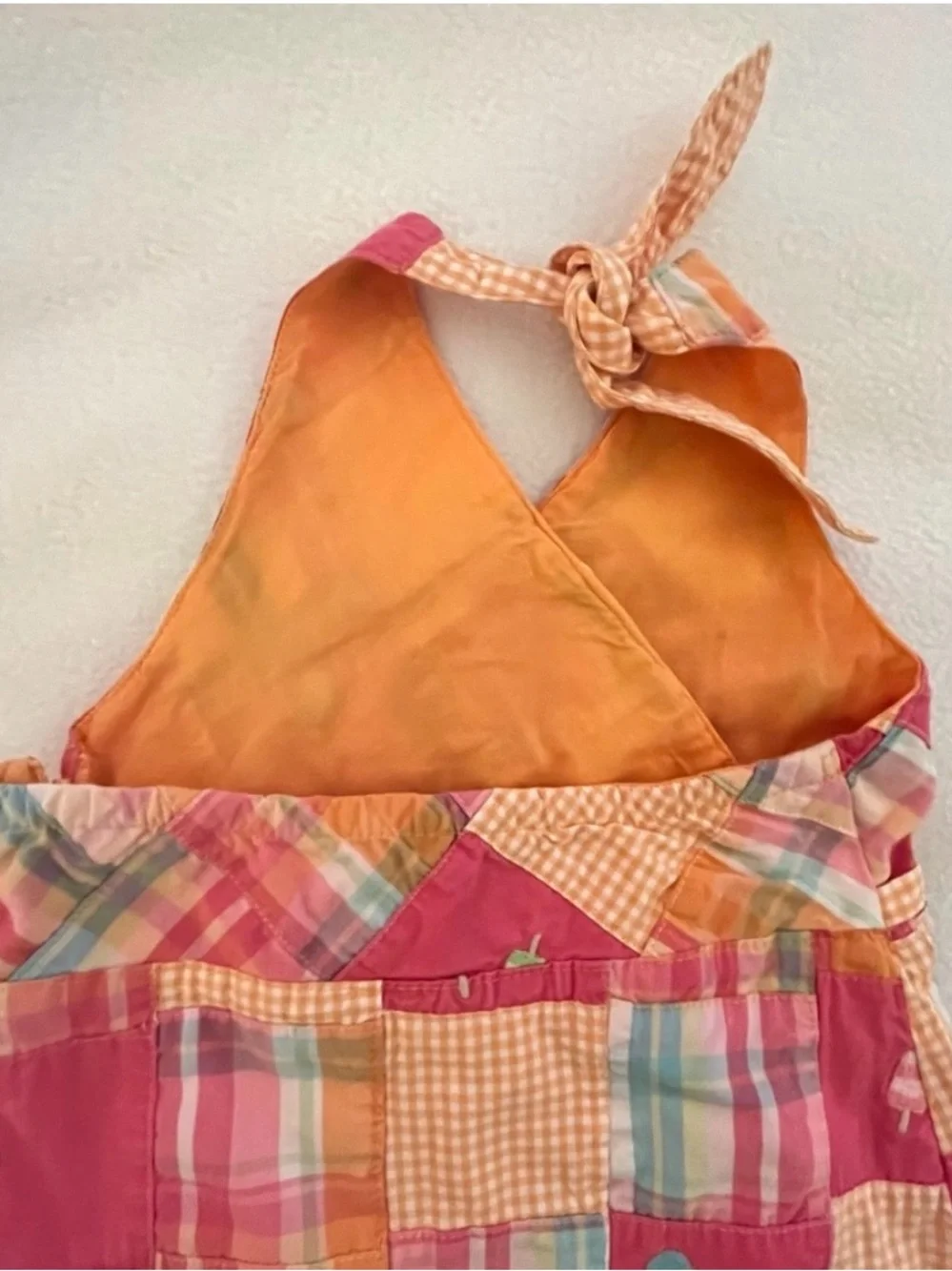 Gymboree patchwork popsicle halter dress size 6 SUMMER